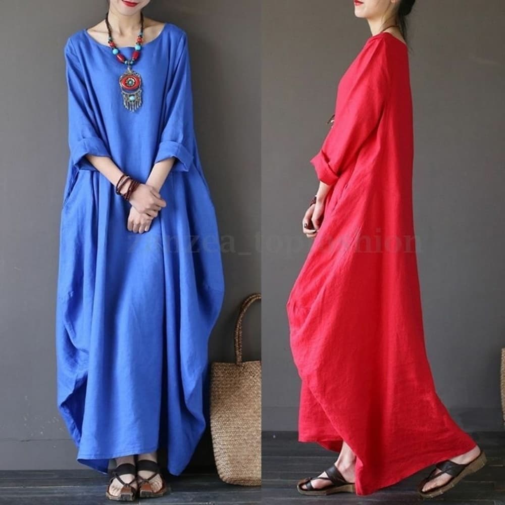 Crew Neck Baggy Dress