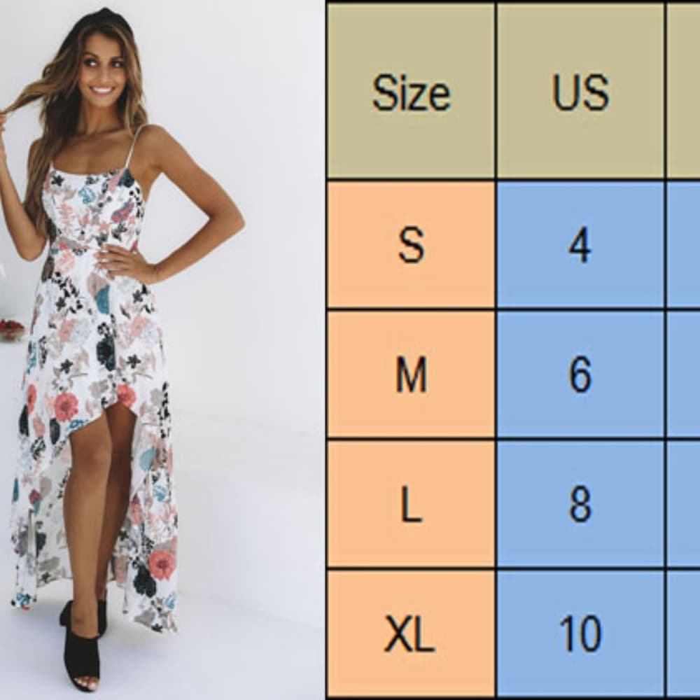 Flower Beauty Long Boho Beauty Dess