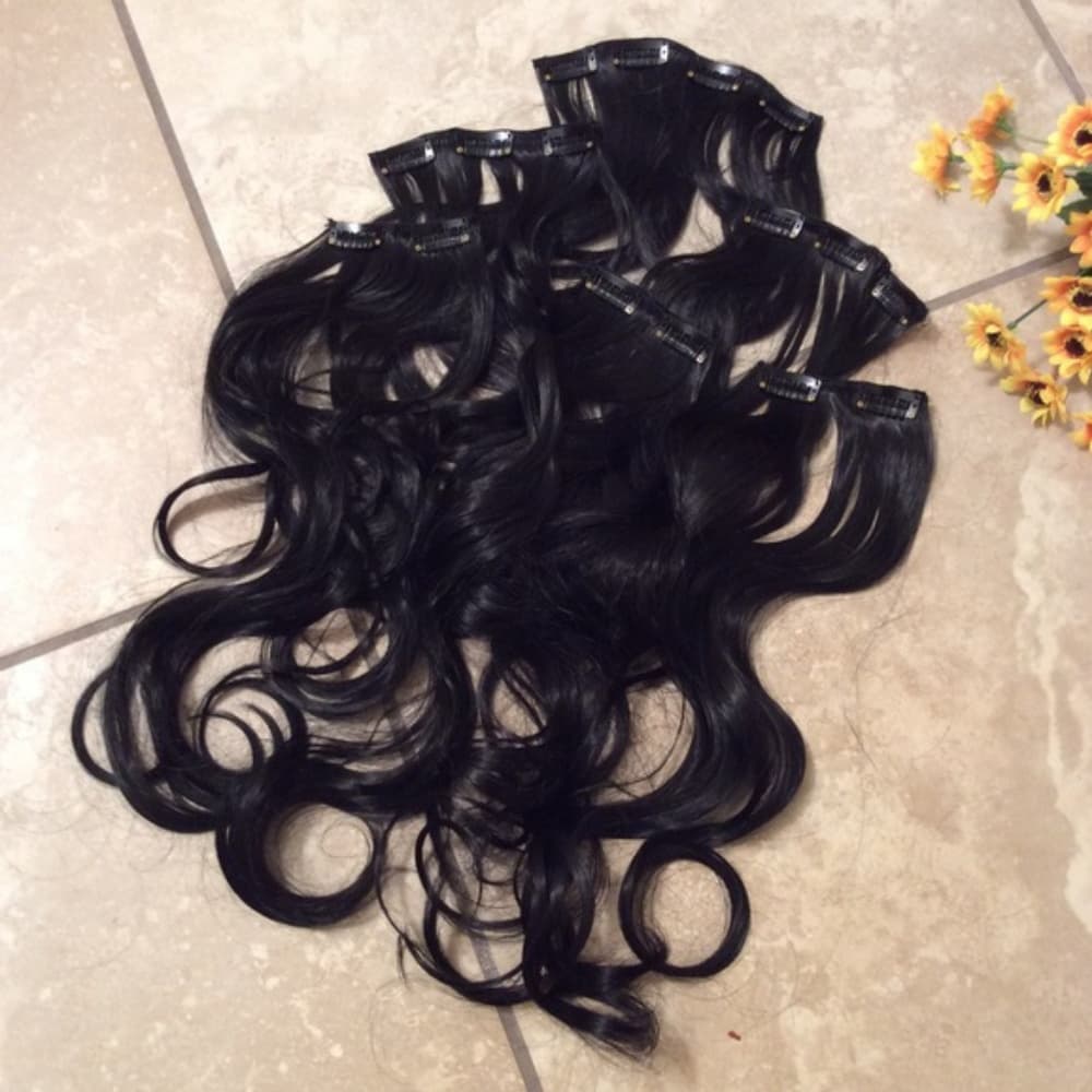 Dark Brown Full Head clip in Extension