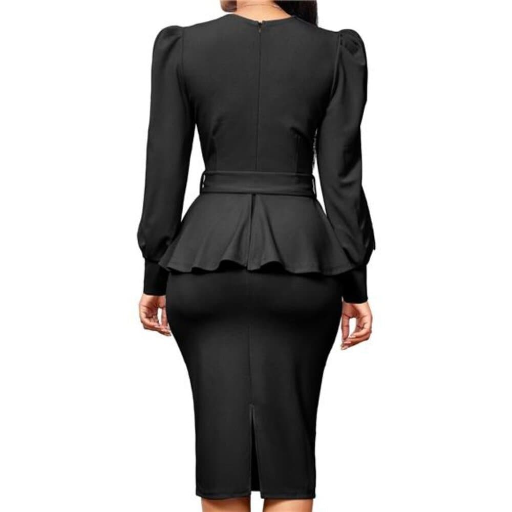 Black Sexy Elegant Sexy Business Dress