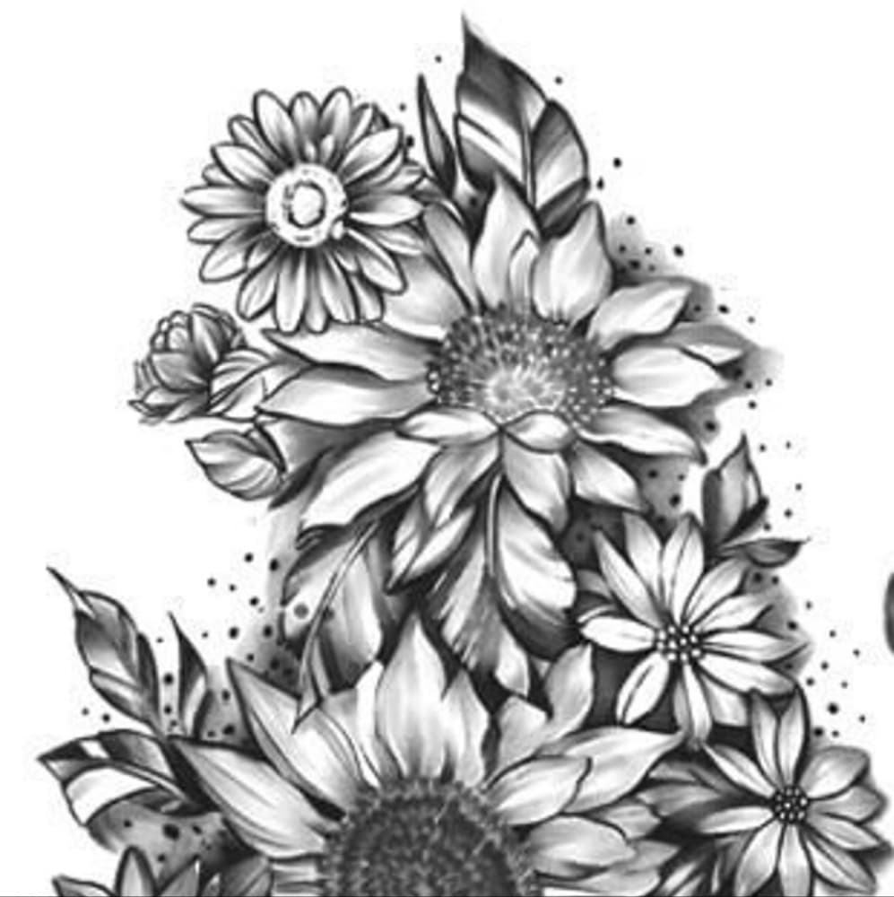 Rose Temporary Tattoo Waterproof