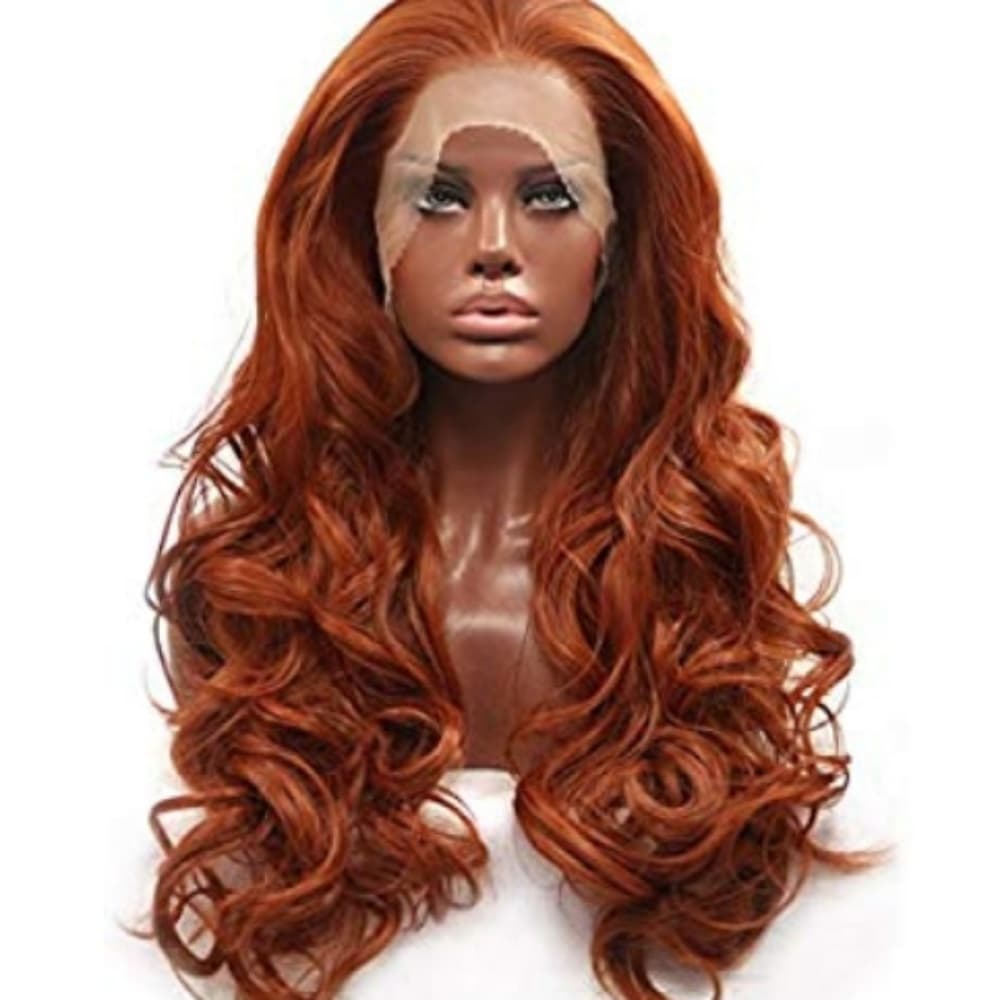 Copper Red Wavy Beauty Lace Front Wig