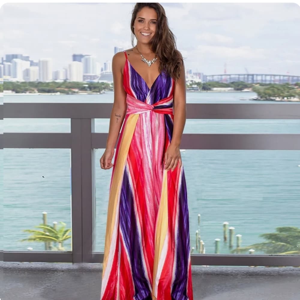 Women Ladies Boho Floral Maxi Dress Cocktail Party Evening Summer Beach Sundress
