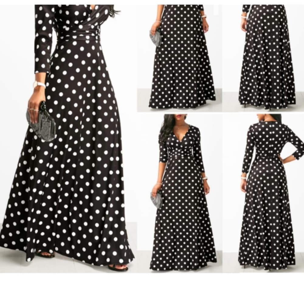 Black Long Boho Maxi Beauty Dress
