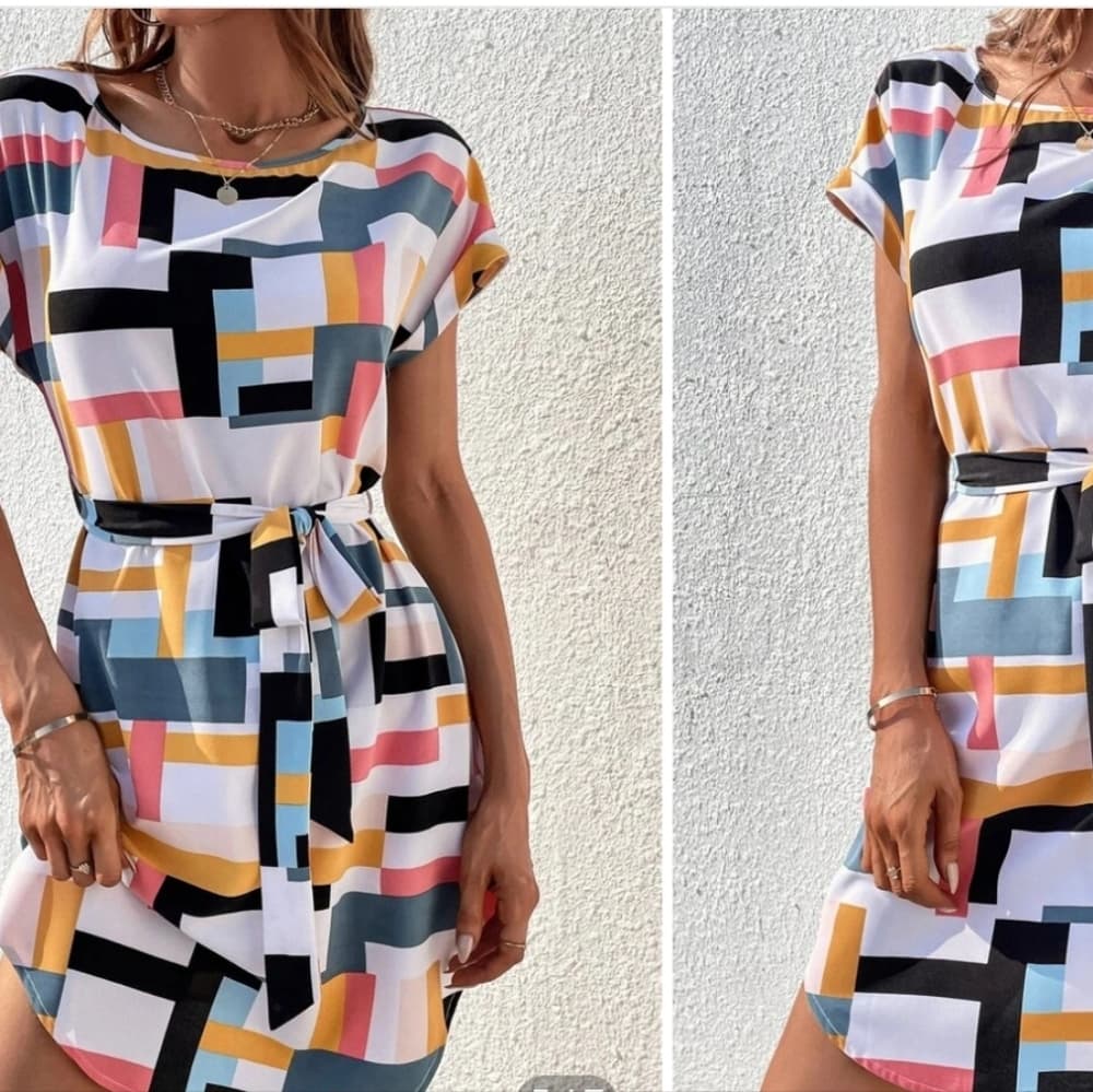 Print Batwing Boho Beauty Dress