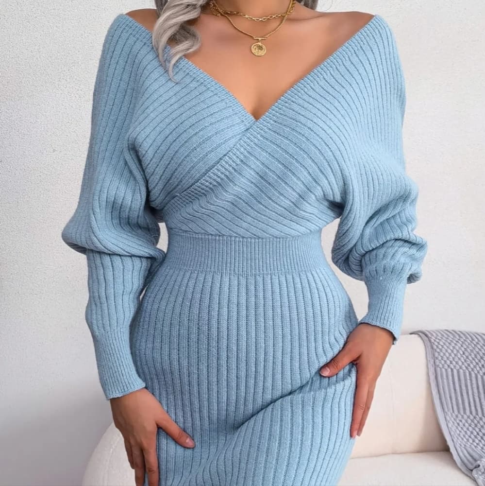 Sexy V Neck Cross Dress