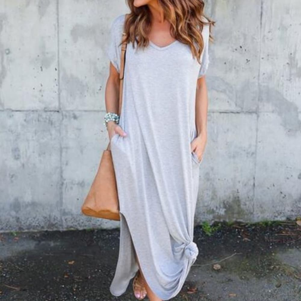 Beautiful Baggy V neck Dress