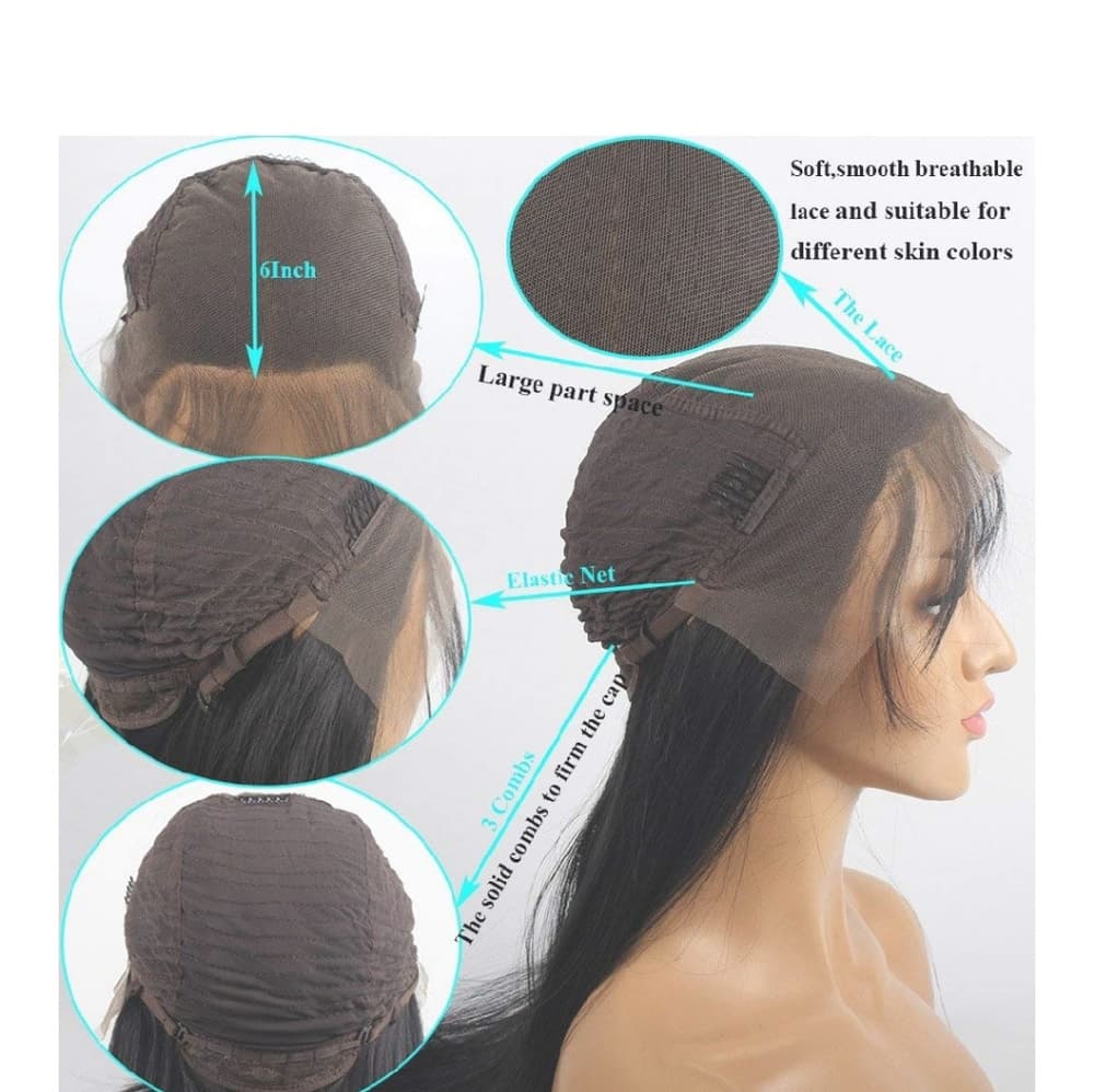 Yaki Straight Lace Front Wig 26-30 inches