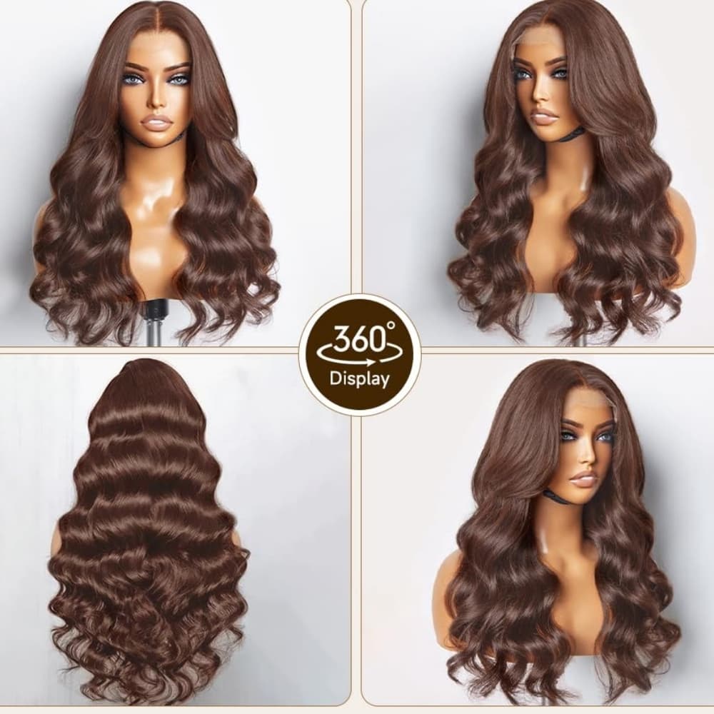 Brown Wavy Beauty Lace Front Wig