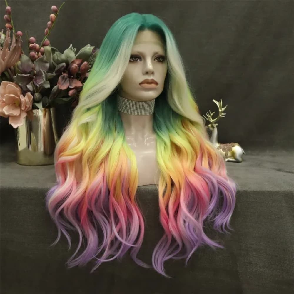 Rainbow Beautiful Lace Front Wig