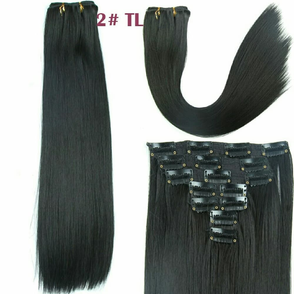 Dark Brown Full Head Clip In Extension