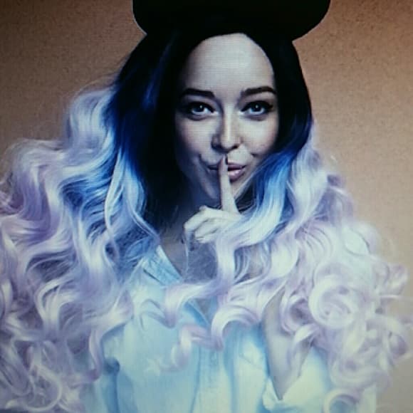 Beautiful Ombre Rainbow Wave Lacefront Wig! !