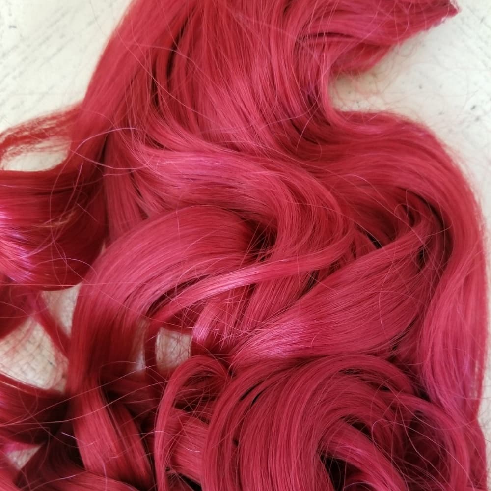 Intense Red Full Head clip in Extension