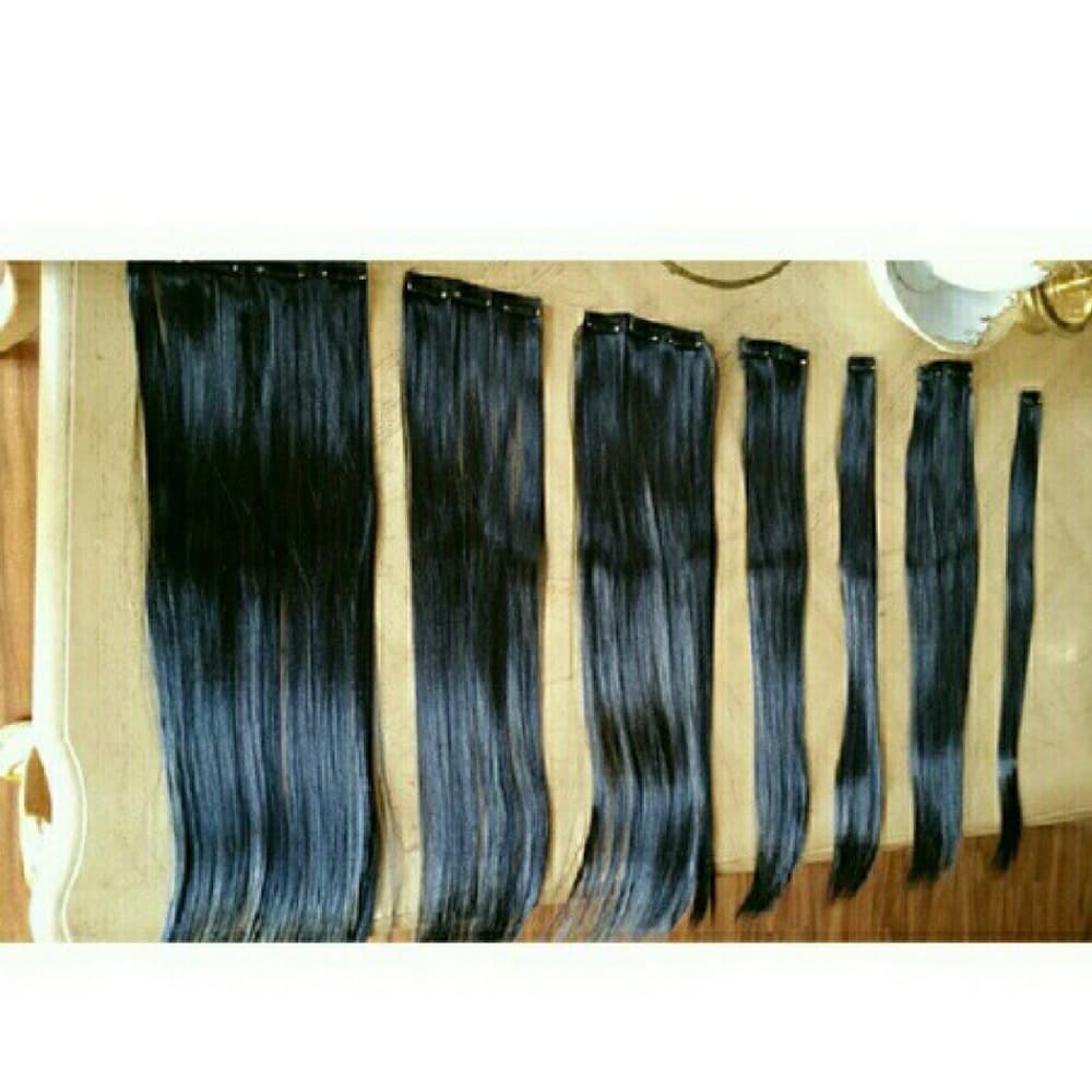 Black Full Head clip in Extensions