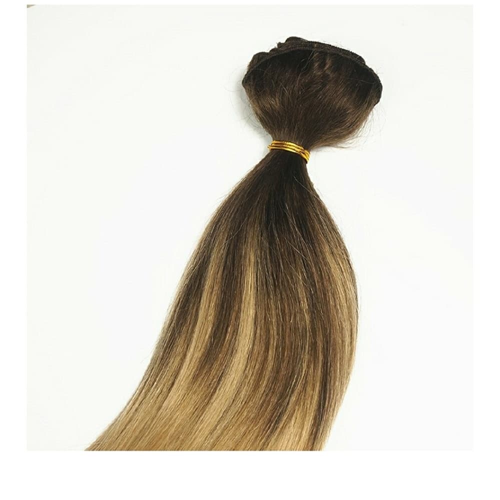 Thick Balayage Ombre Clip In Extension 20 inches!!