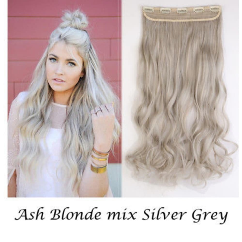 Ash Blonde Full Head clip in Extension