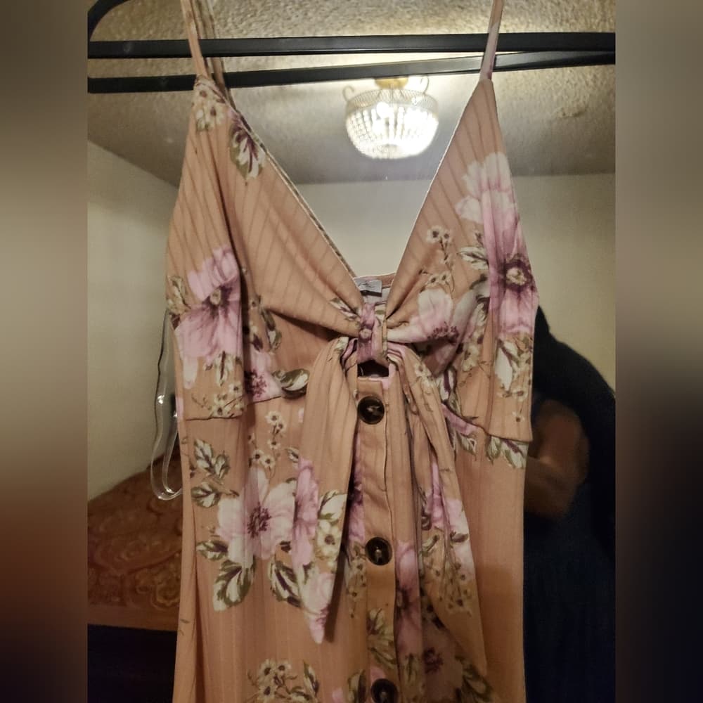 Full Length Beauty Peach Dress