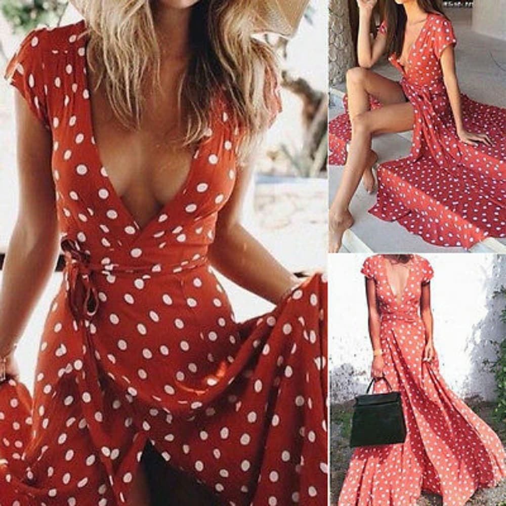 Red Boho Beauty Dress