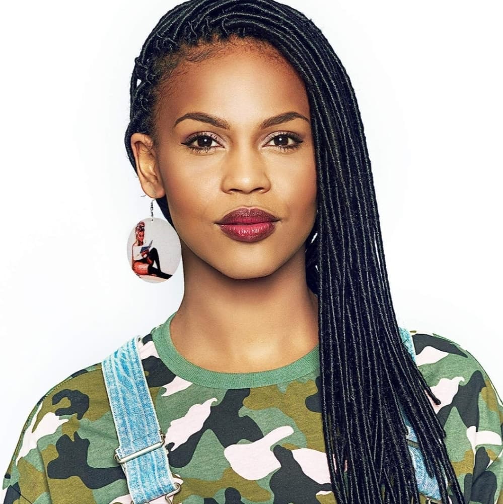 Black African American Wood Round Retro Hook Earrings