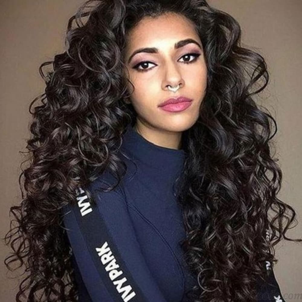 Dark Brown Curly Beauty Lace Front Wig 24-26 inches!!