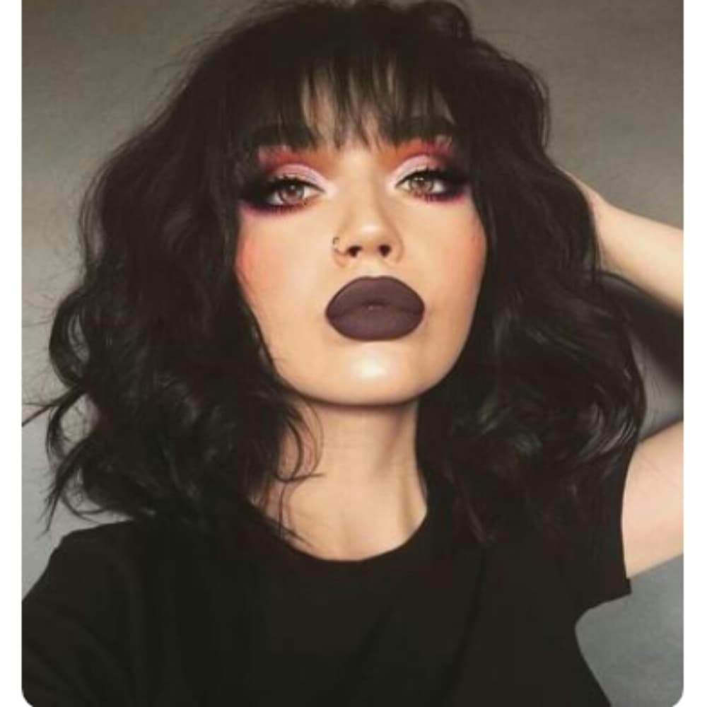 Dark Brown Wavy Wig