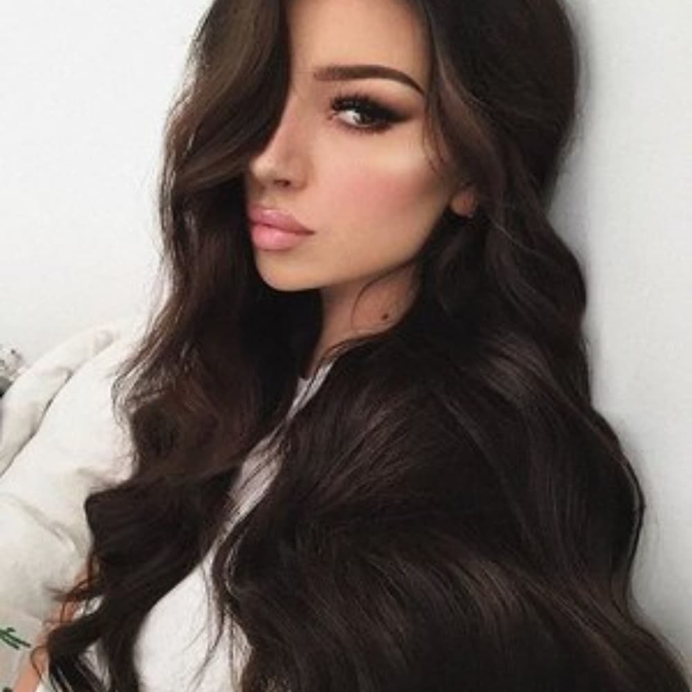 Dark Brown Wavy Lace Front Wig 22-24 inches!!