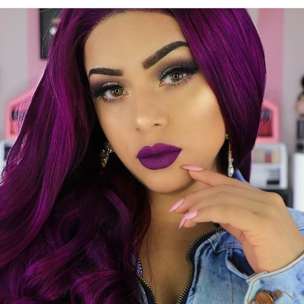 Purple Beauty Lace Front Wig