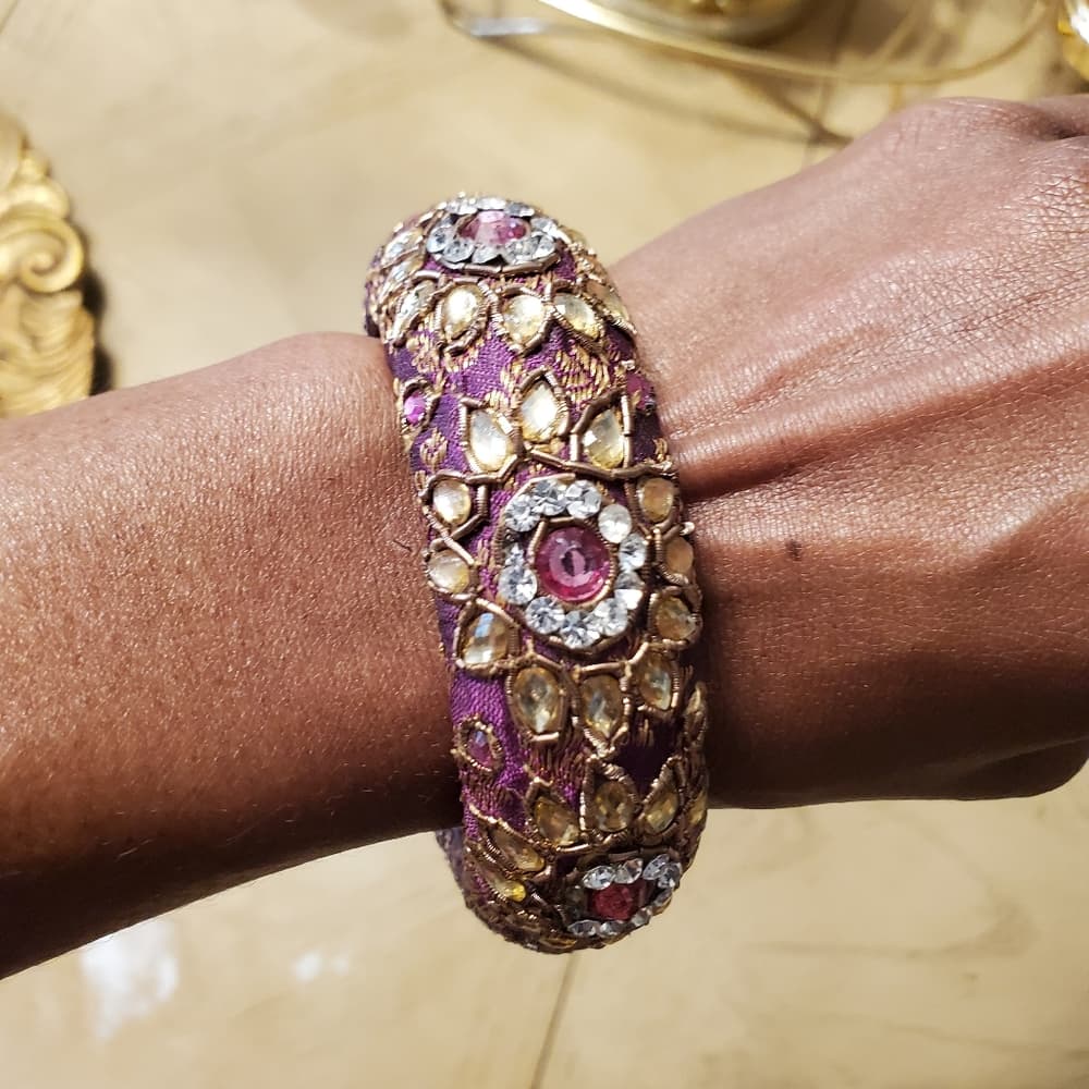 Vintage Purple and Gold Bracelet