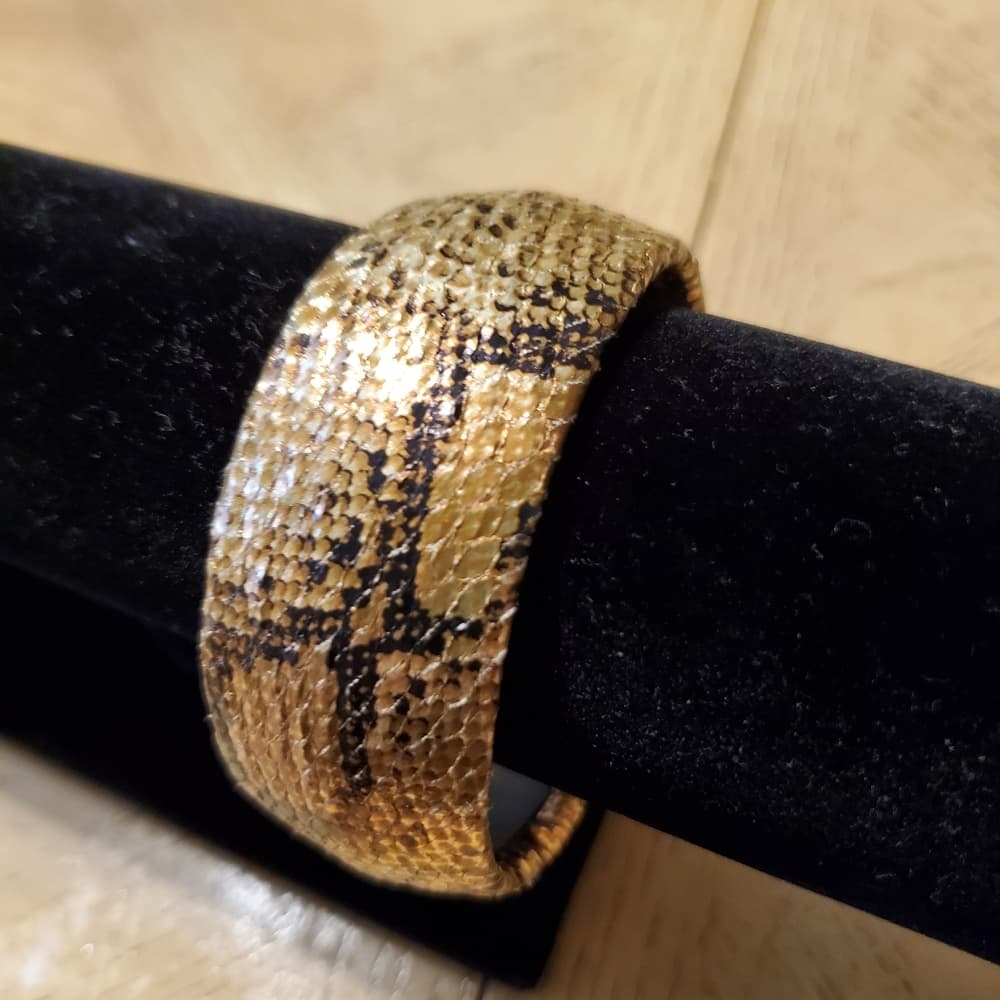 Snake Skin Print Bangle Bracelet