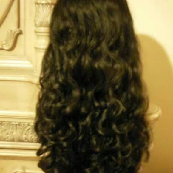 Curly Body Wave Lace Front Wig 22-24 inches long