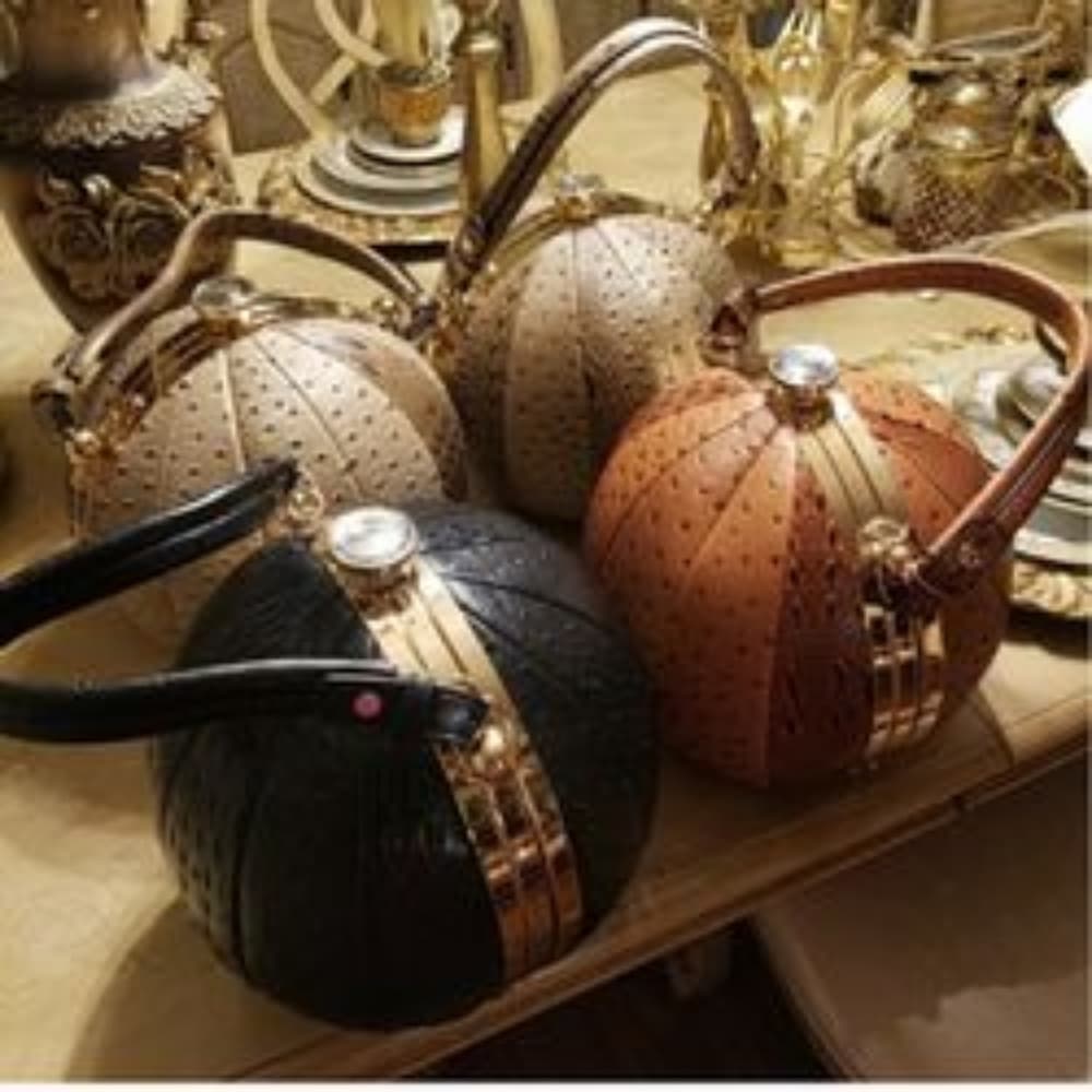 Cream Basketball Purse