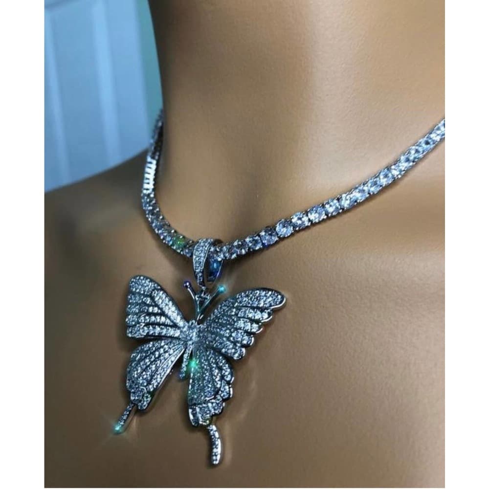 3 piece SET butterfly tennis choker ,