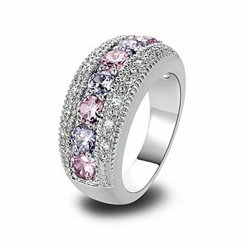 Beautiful Eternity Sterling Silver Ring