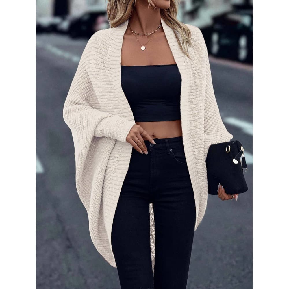 Batwing Sleeve Duster Cardigan