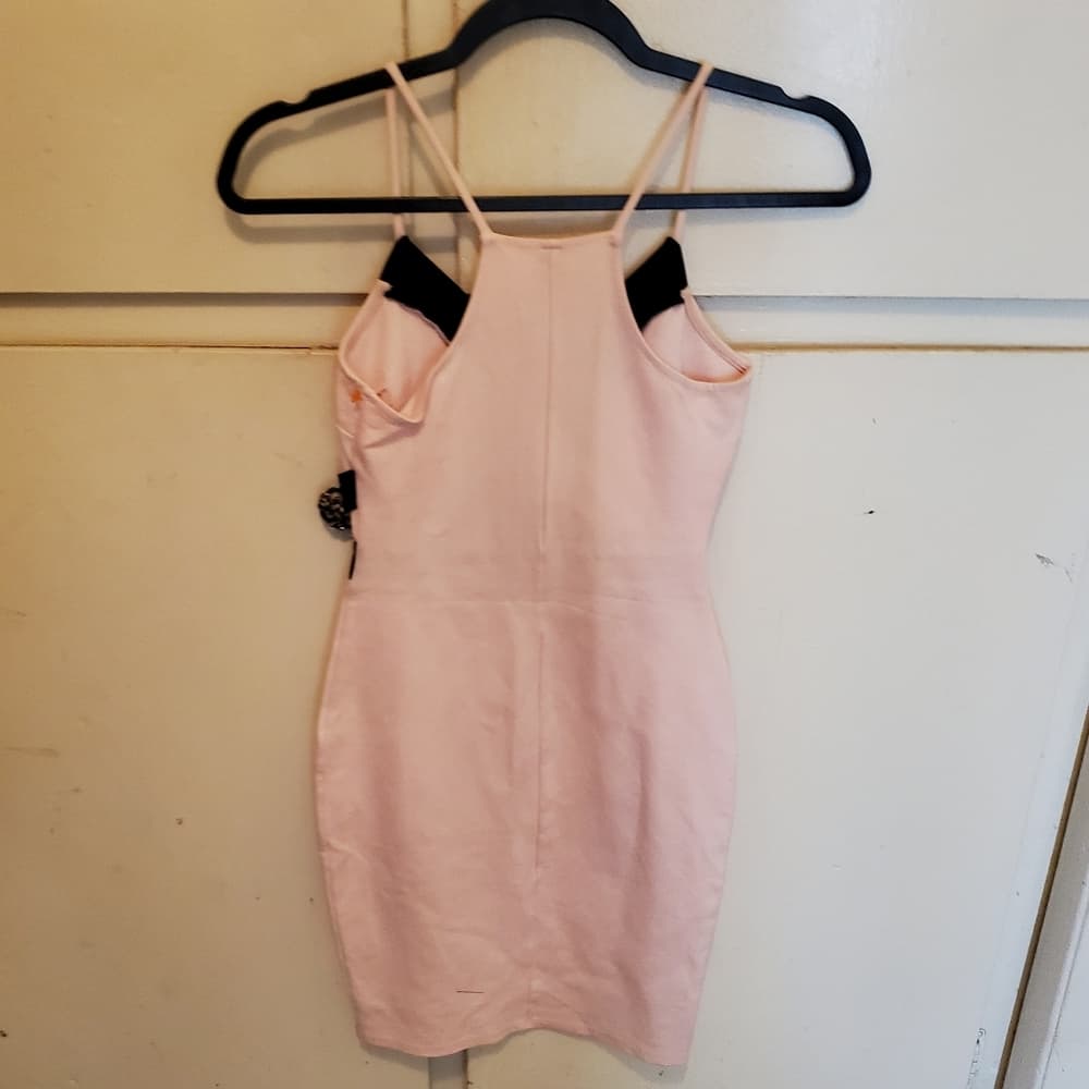 Pink Black Windsor Bodycon Dress