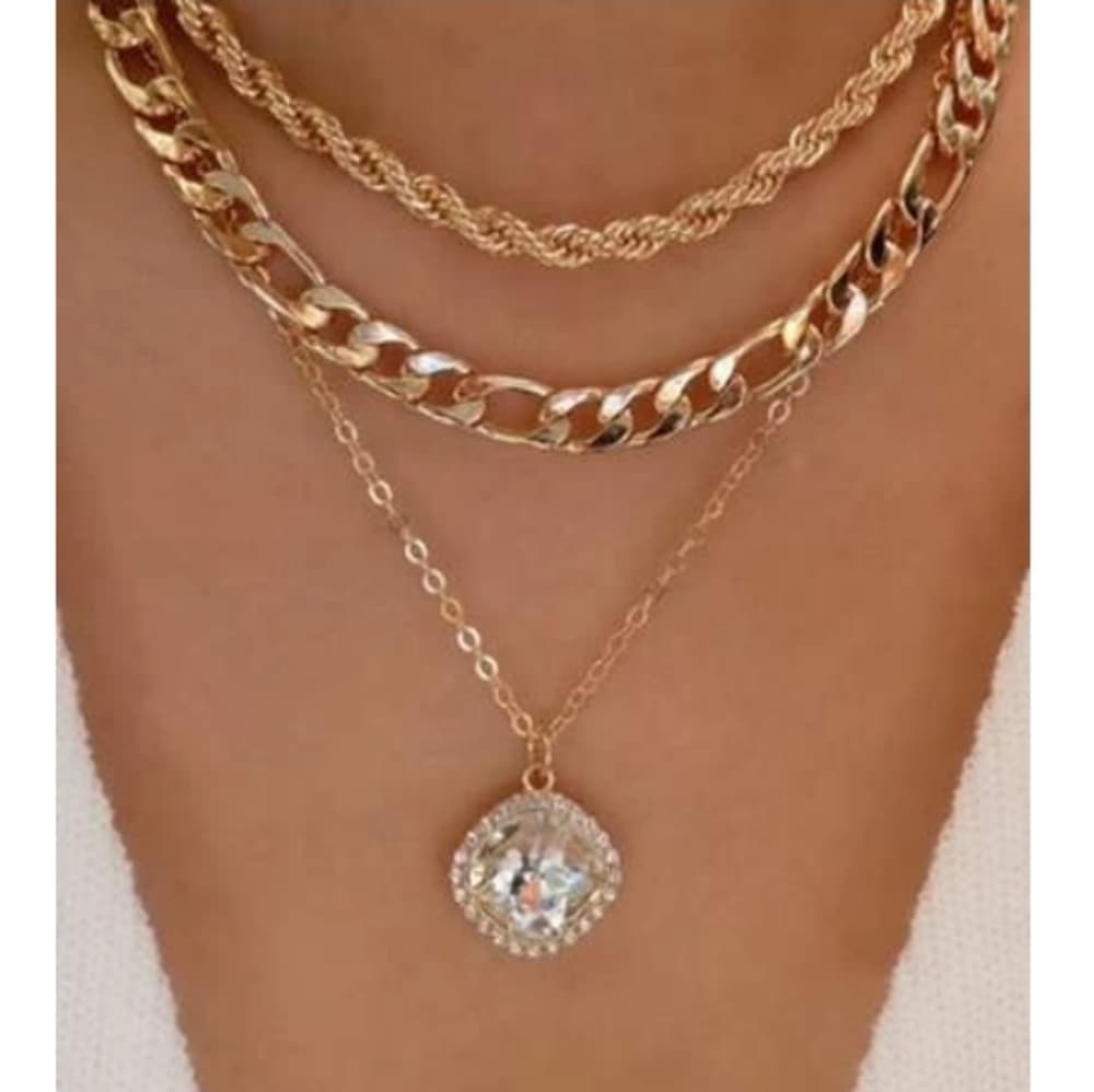 Rhinestone Charmed Necklace