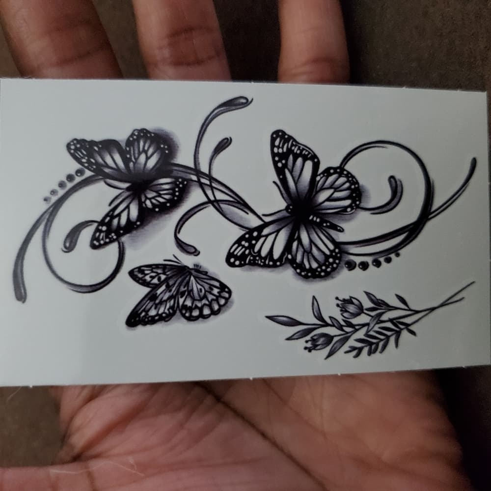 Butterfly Small Temporary Tattoo Waterproof