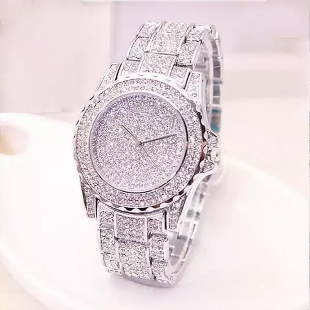 Men iced out gold full diamond bling bling watch