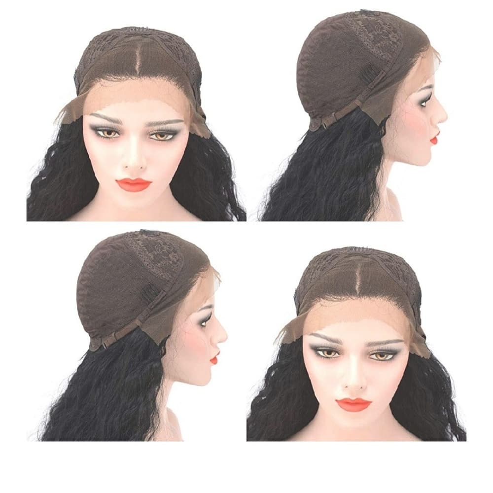 Black Curly Wavy Lace Front Wig