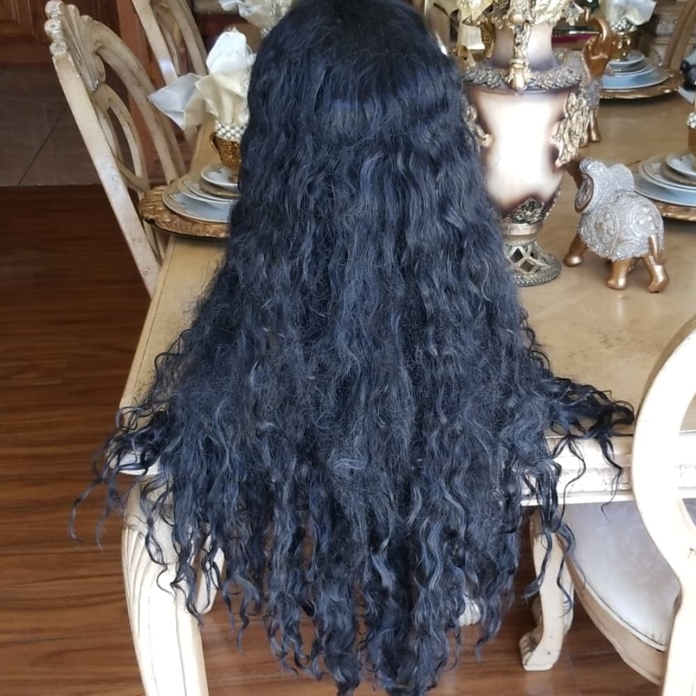 Used Curly Lace Front Wig