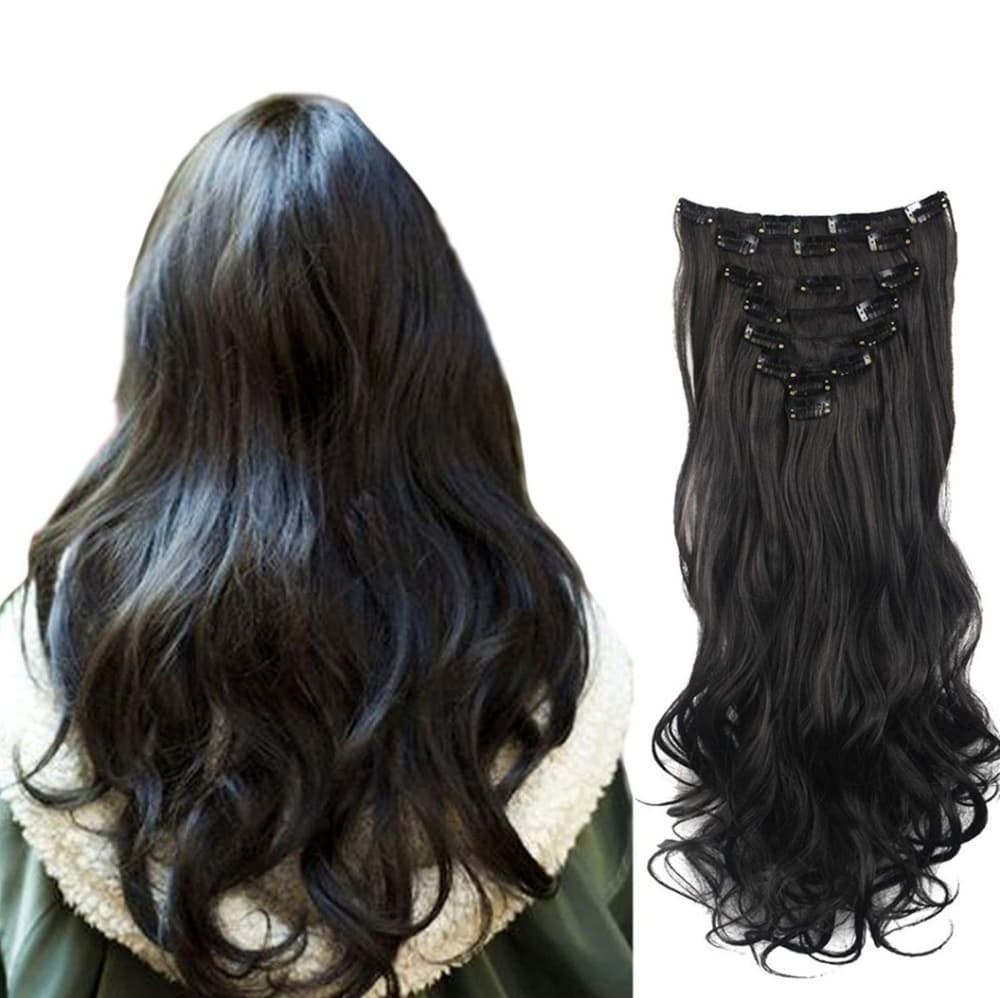 Dark Brown Full Head clip in Extension