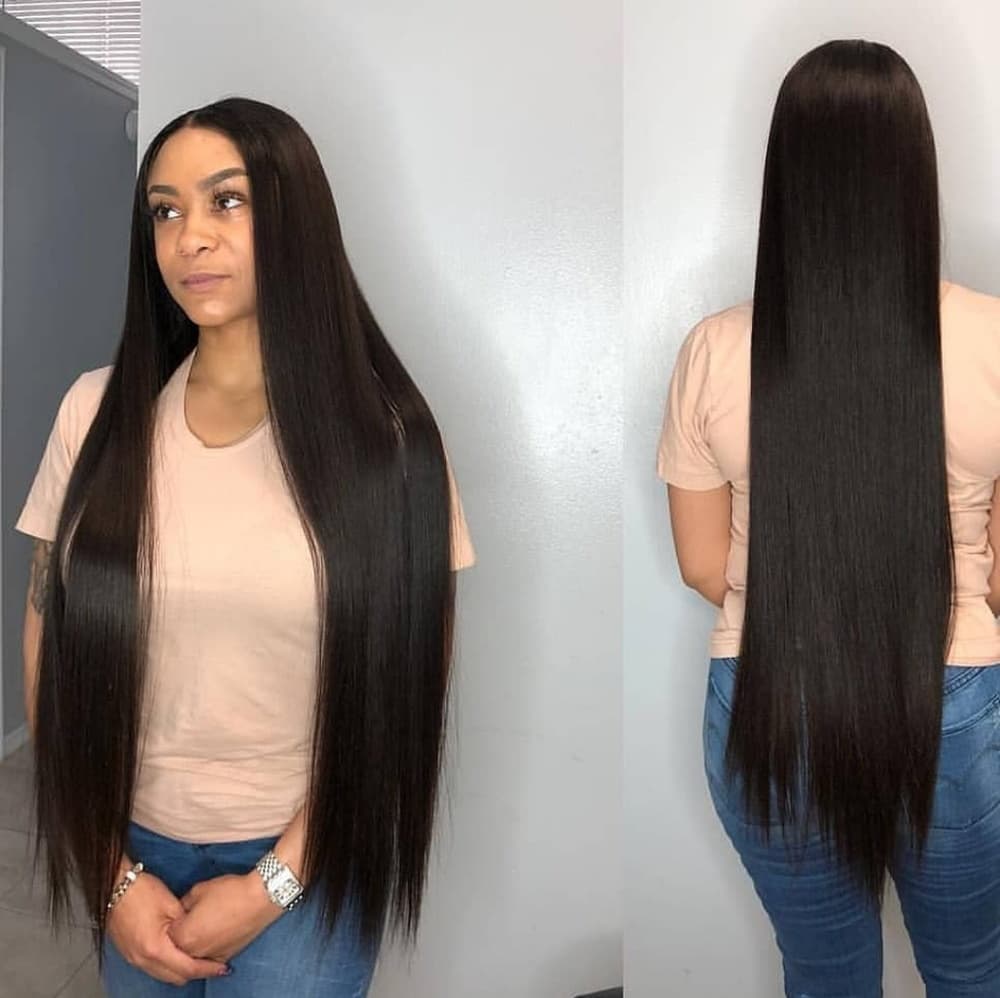 Straight Virgin Brazilian Remy Lace Front Wig