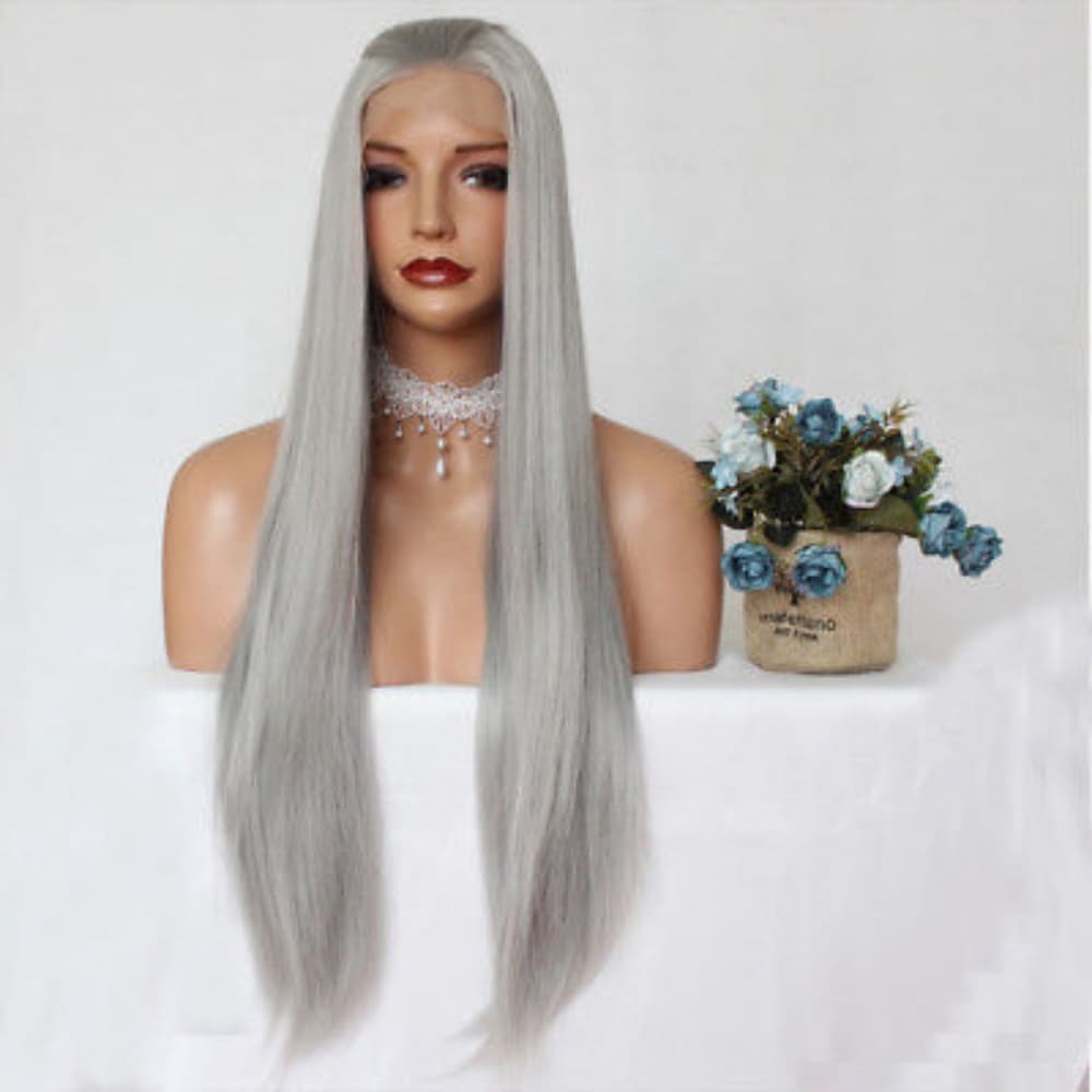 Silver Gray Beauty Lace Front Wig