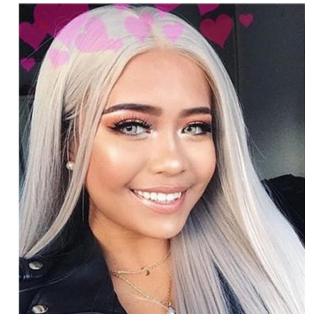 White Ash Blonde Lace Front Wig 20-24 inches