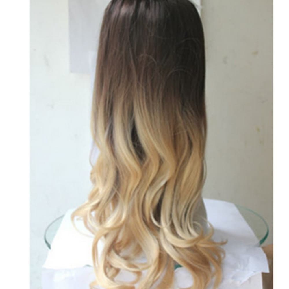 Brown to Blonde Clip in Extension