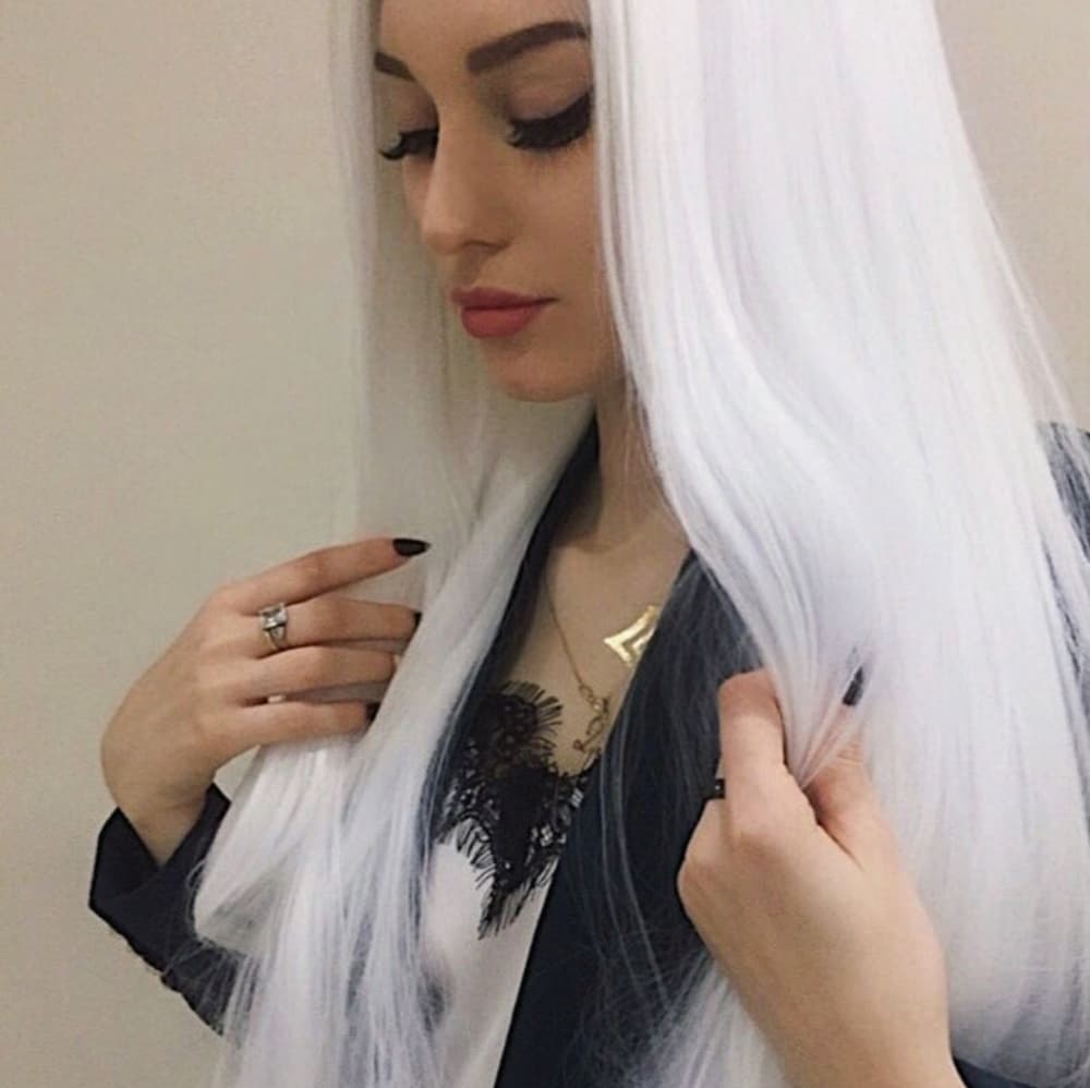 Ghost White Beauty Lace Front Wig