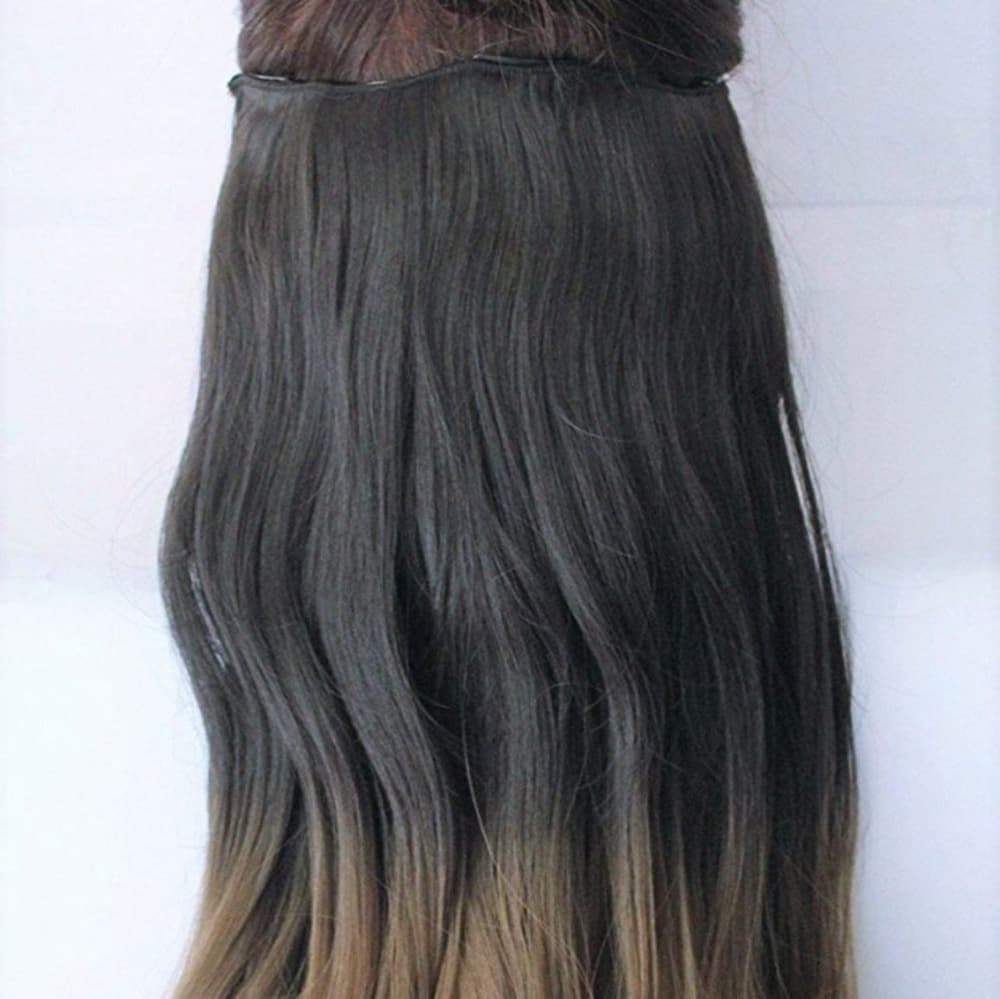 Black to Honey Blonde Full Head Clip in Extension