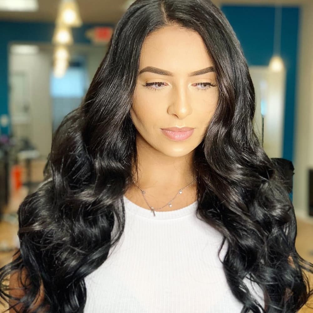 Black Full Head clip in Extension #1b