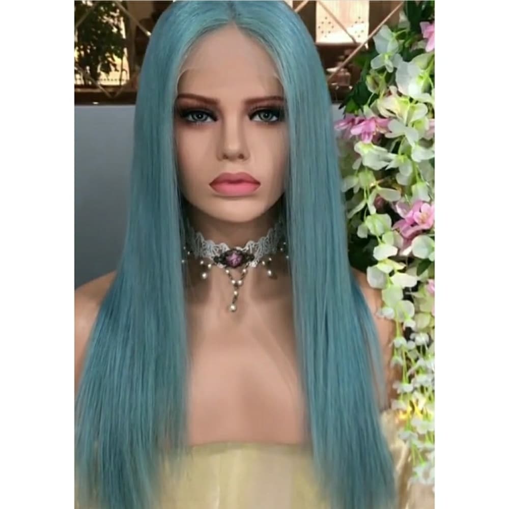 Greenish Blue Full lace wig 20-22 inches