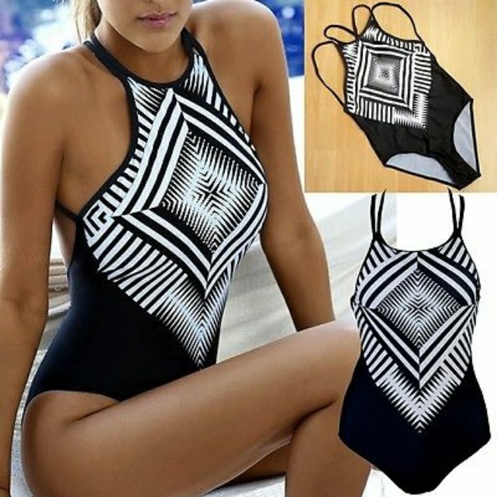 Floral Beautiful Monokini Swimsuit Swimwear